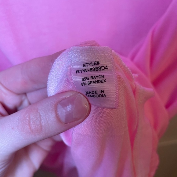 Zenana Outfitters Pink Boxy Short Sleeve Tee - Picture 4 of 4